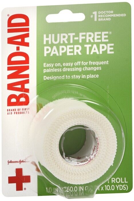 BAND-AID Hurt-Free Medical Paper Tape 1ct  1in by 10yds