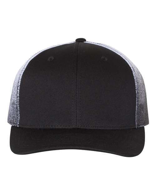 Richardson 112PM Printed Mesh Trucker Precurved Visor Ballcap Hat