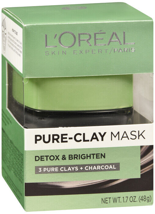 LOREAL PURE CLAY MASK DETOXIFY/BRIGHTEN 1.7OZ