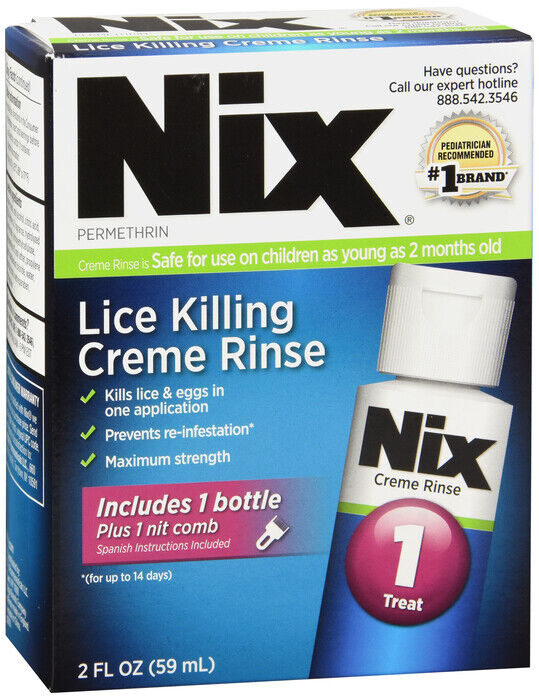 NIX CREAM RINSE 1% 2OZ