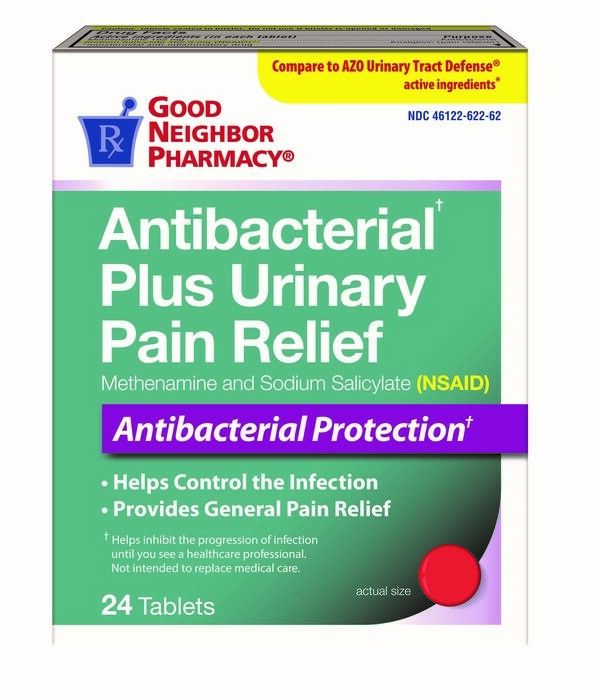 GNP URINARY PAIN RELIEF ANTIBACTERIAL PLUS TAB 24