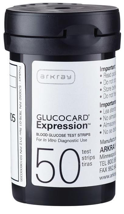 Arkray Glucocard Expression Blood Glucose Test Strips 50 Pack