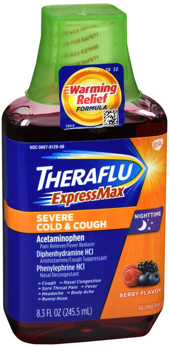 THERAFLU EXPRESSMAX NIGHT SEVERE COUGH/COLD 8.3OZ