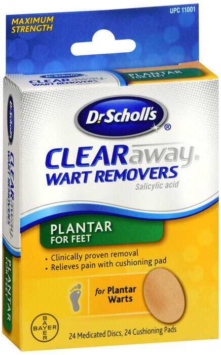 SCHOLLS CLEAR AWAY PLANTAR PATCH 24CT