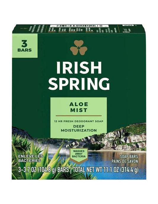 IRISH SPRING BAR ALOE 3X3.75OZ