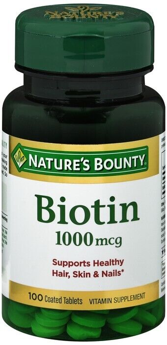 Biotin 1000mcg Tablet 100ct Nature's Bounty