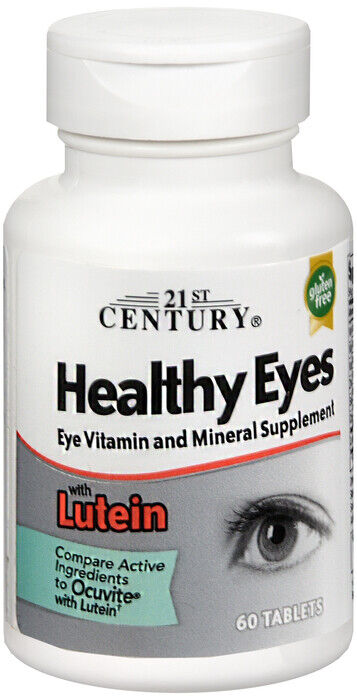 21st Century Healthy Eyes w/ Lutein (generic Ocuvite) - 60 Tablets  X 2