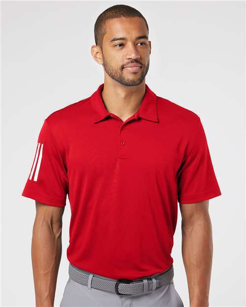 Adidas Floating 3-Stripes Polo Sport Shirt A480 S-4XL Golf Business Casual