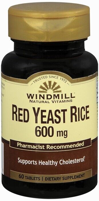 RED YEAST RICE 600MG TABLET 60CT WINDMILL