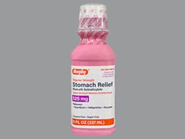 STOMACH RELIEF 525 MG LIQ 237 ML bismuth subsalicylate ORAL ORAL SUSP 262MG/15