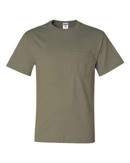 Jerzees Men's  29MP 50/50 Cotton Blend Pocket Tee T-Shirt