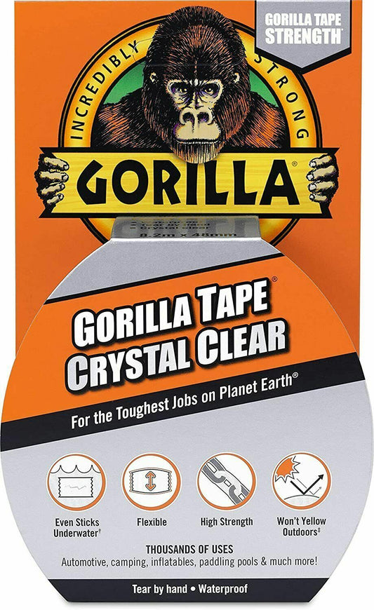 GORILLA CRYSTAL CLEAR TAPE 9 YARDS 1CT