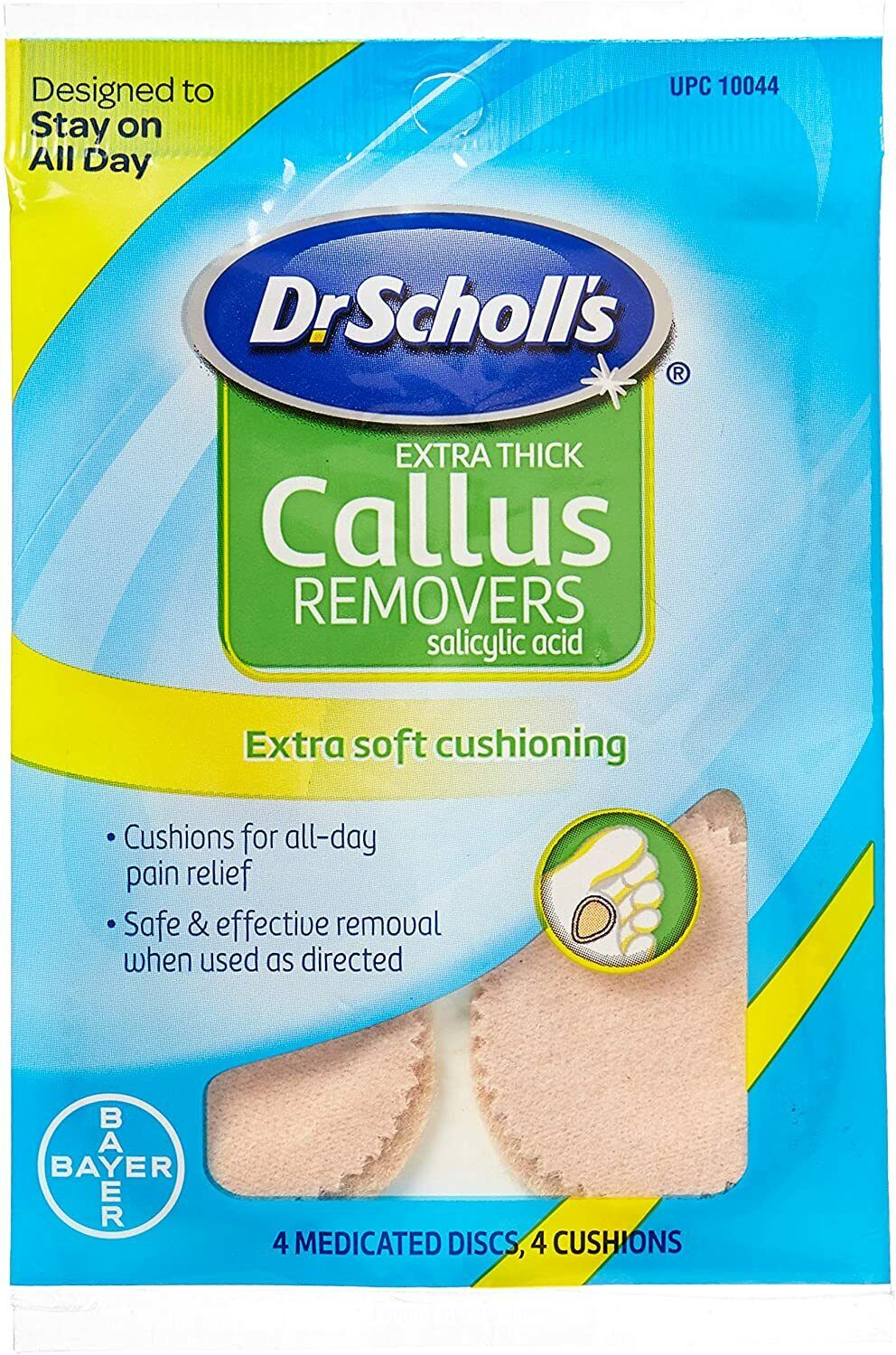 Dr Scholls CALLUS REMOVERS w/ Salicylic Acid 4 Cushions ( 6 pack ) NEW LOOK