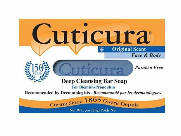 Cuticura Face & Body Deep Cleansing Bar Soap Blemish Prone Skin 3 oz Pack of 4