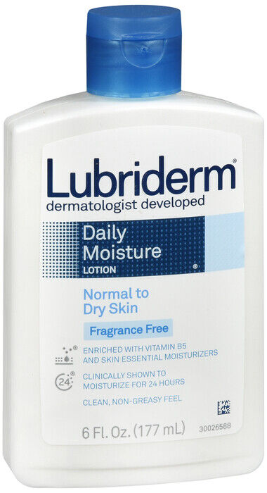 LUBRIDERM LOTION DAILY MOIST UNSCENTED 6OZ