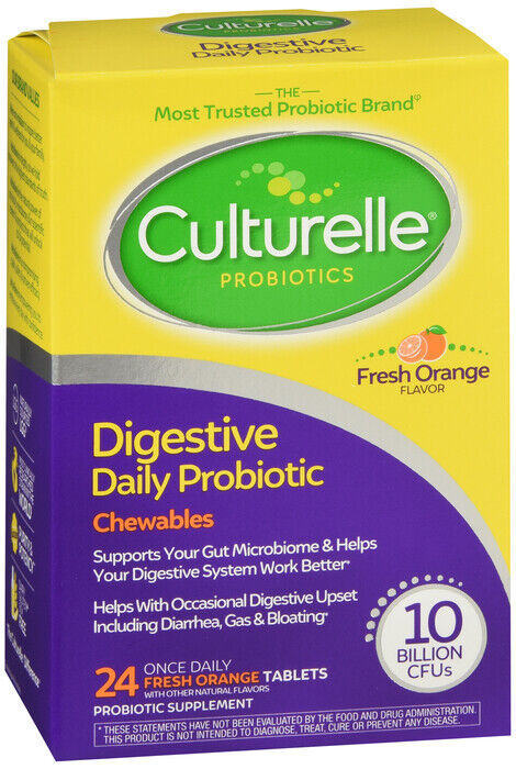 CULTURELLE CHEWABLE ORNGE DIGESTIVE 24CT