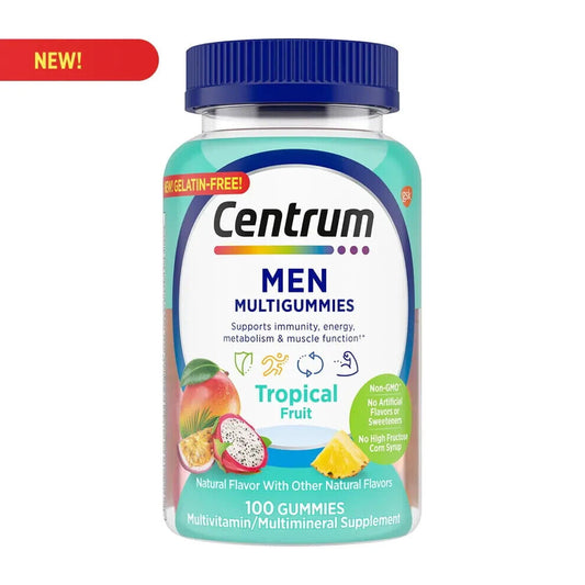 CENTRUM MEN TROPICAL FRUIT GUMMY 100CT