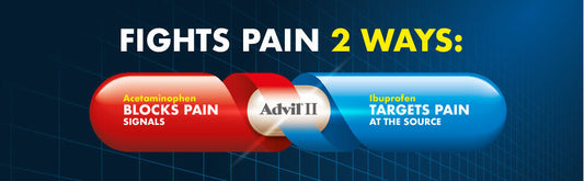 Advil DUAL ACTION Tablets 36ct  Ibuprofen / Acetaminophen Combo  X 2