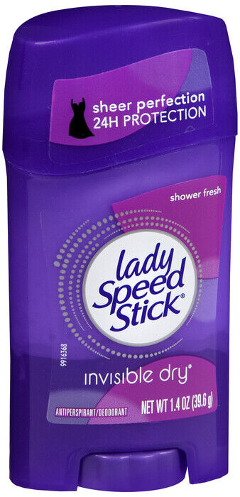 LADY SPEED STICK A/P INVISIBLE SHOWER FRESH  2.3OZ  X 3