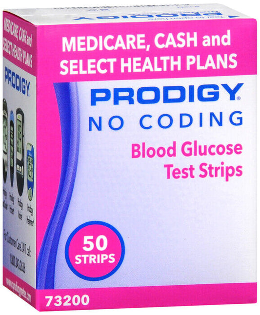 PRODIGY NO CODE STRIP MEDI 50CT  blood sugar diagnostic