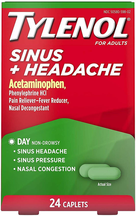 TYLENOL SINUS/HEADACHE DAY CAP 24CT