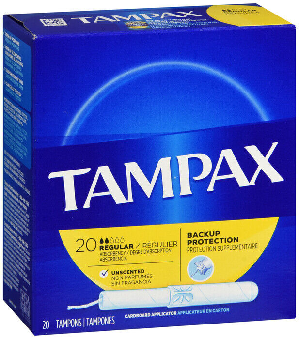 TAMPAX FLUSHABLE REGULAR 20CT