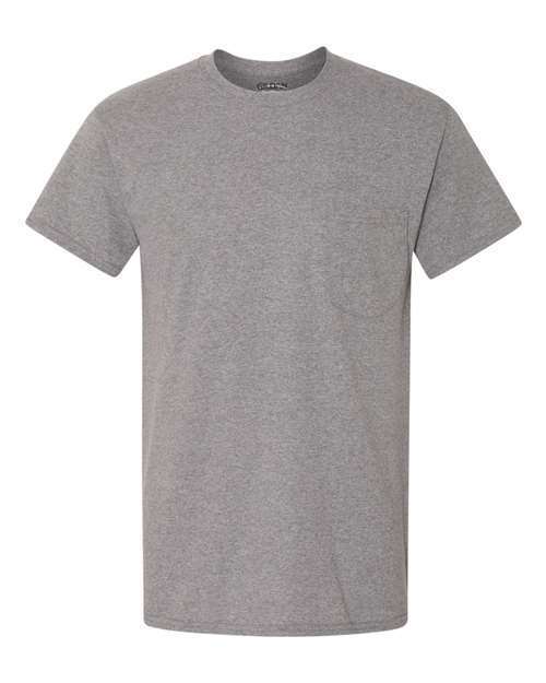 Gildan 5300 Mens Short Sleeve Heavy Cotton Crew Neck  T-Shirt With Pocket