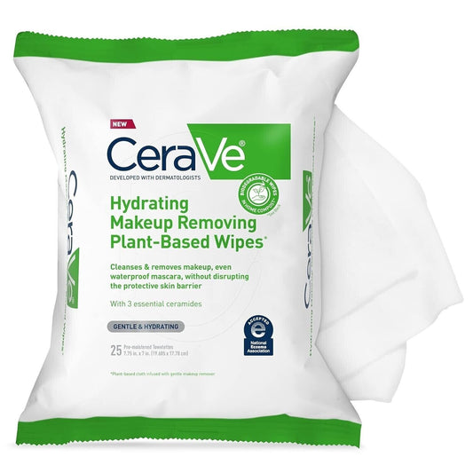 CERAVE HYDRATNG MAKEUP REMOVE CLOTH 25CT   20 packs