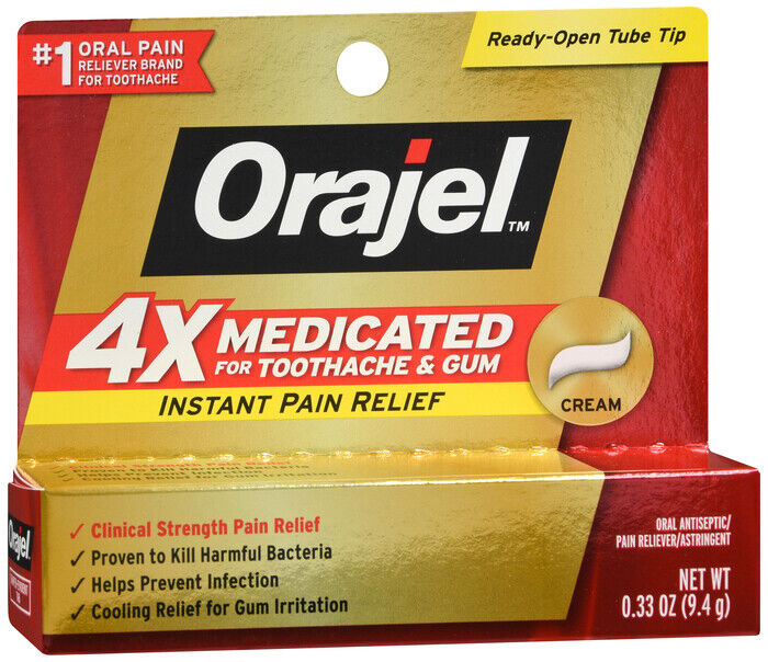 ORAJEL 4X MEDICATED MOUTH SORE GEL .33OZ