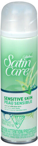 SATIN CARE SHAVE GEL 7oz SENSITIVE  3 CONTAINERS