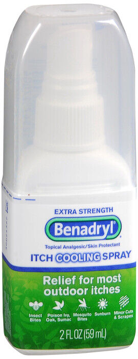 BENADRYL ITCH STOP MAX STRENGTH SPRAY 2OZ   x 3