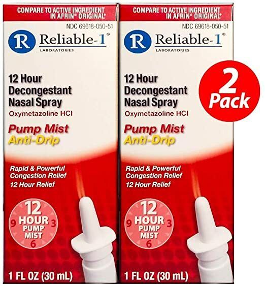 NASAL DECONGESTANT 12 HR SPRAY 1OZ   oxymetazoline HCl NASAL MIST 0.05 %  X 2