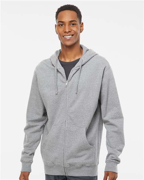 Independent Trading Co Midweight Hooded Full-Zip Sweatshirt SS4500Z