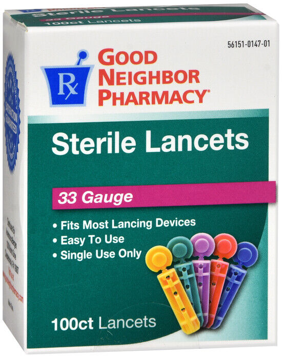 GNP LANCETS 33G 100CT  X 2 BOXES