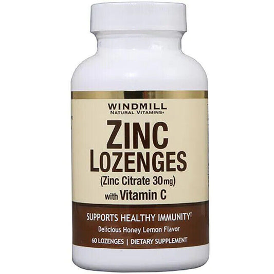 ZINC W/ VIT C LOZENGE CITRUS 60CT WINDMILL