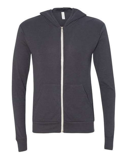 Bella  Canvas Unisex Triblend Full Zip Lightweight  Hoodie Sweatshirt  3939