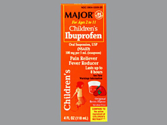 IBUPROFEN CHILD SUSPENSION BERRY 4OZ MAJOR   100 MG/5ML