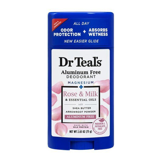 DR TEALS ROSE MILK ALUMINUM  FREE DEODORANT  2.65OZ