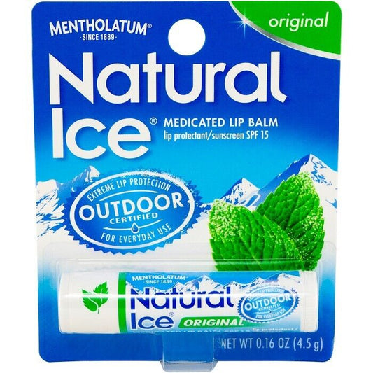 Mentholatum Lip Balm NATURAL ICE Original  SPF 15 ( 3 tubes )