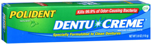 DENTU-CREME MINT PASTE 3.9OZ    denture cleanser DENTAL TOOTHPASTE