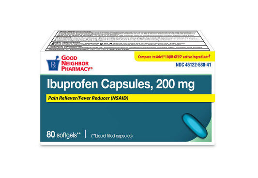 GNP IBUPROFEN 200MG SOFTGEL 80CT