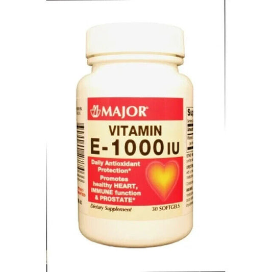 MAJOR VITAMIN E 1000IU CAPSULE 30CT