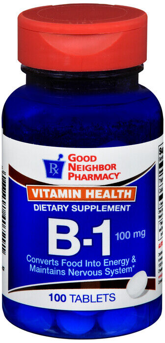 GNP Vitamin B-1 100mg Tablets 100 Tablets  X  3