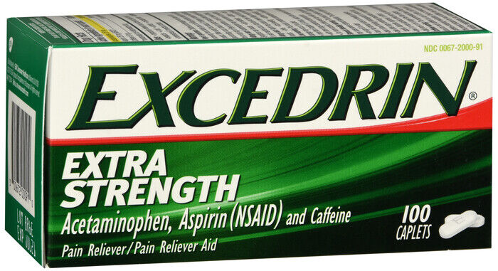 EXCEDRIN X/S CAPLETS 100CT