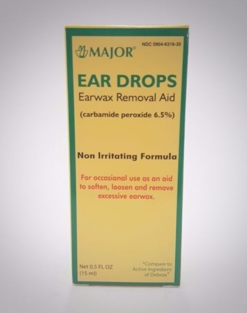 CARBAMIDE-PEROXIDE EARWAX REMOVAL AID DROPS 15ML MAJOR