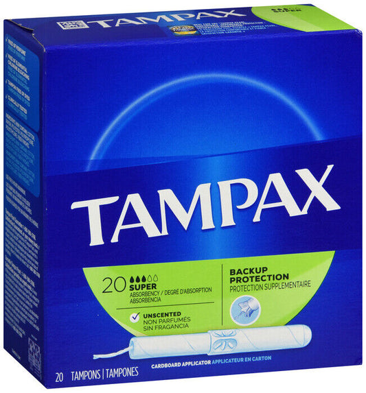 TAMPAX FLUSHABLE SUPER 20CT