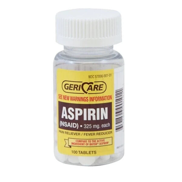 GNP Aspirin 325mg Tablets BOTTLE OF  100ct