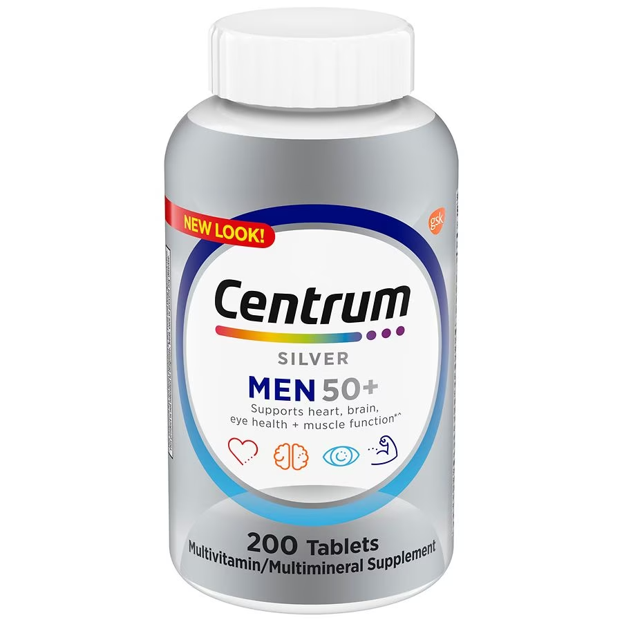 Centrum Silver Men 50+ Multivitamin Supplement - 200 Tablet