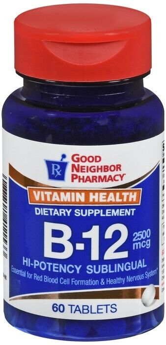 GNP Vitamin B-12 2500mcg Sublingual Tablets 60ct