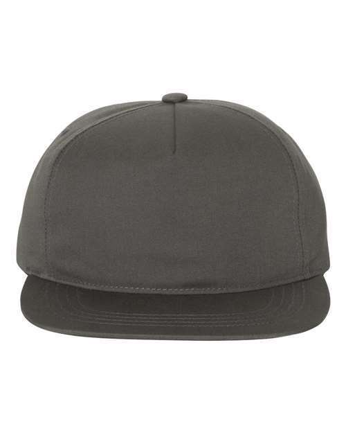 Yupoong Adult Unstructured 5-Panel Snapback Cap 6502 Four Sewn Eyelets